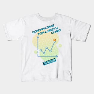 Coronavirus popularity chart 2020 Kids T-Shirt